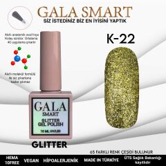 Gala smart glıtter kalıcı oje 10 mle k22