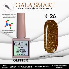 Gala smart glıtter kalıcı oje 10 mle k26