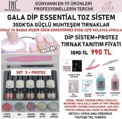 Gala dip essentian sistem cihazsız 30 dk. set:3 + protez