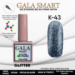Gala smart glıtter kalıcı oje 10 mle k43