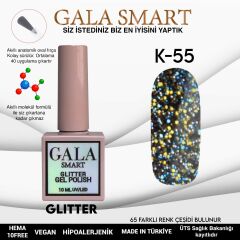 Gala smart glıtter kalıcı oje 10 mle k55