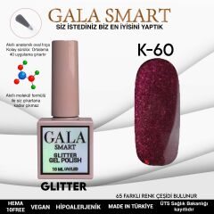 Gala smart glıtter kalıcı oje 10 mle k60