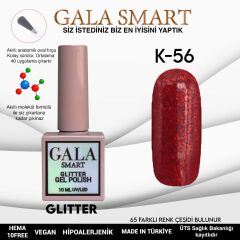Gala smart glıtter kalıcı oje 10 mle k56