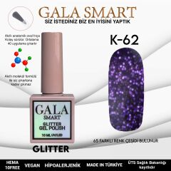 Gala smart glıtter kalıcı oje 10 mle k62
