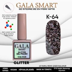Gala smart glıtter kalıcı oje 10 mle k64