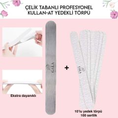 Düz çelik taban + 10 lu yedek (100 sertlik)