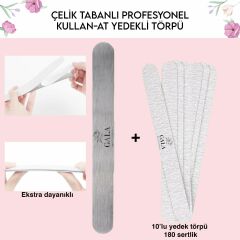 Düz çelik taban + 10 lu yedek (180 sertlik)